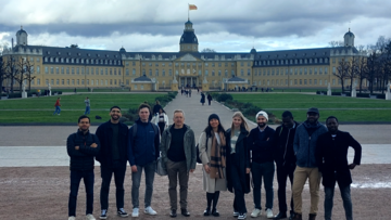 _nbaֱ-*̳ PG students in front of the castle of Karlsruhe 